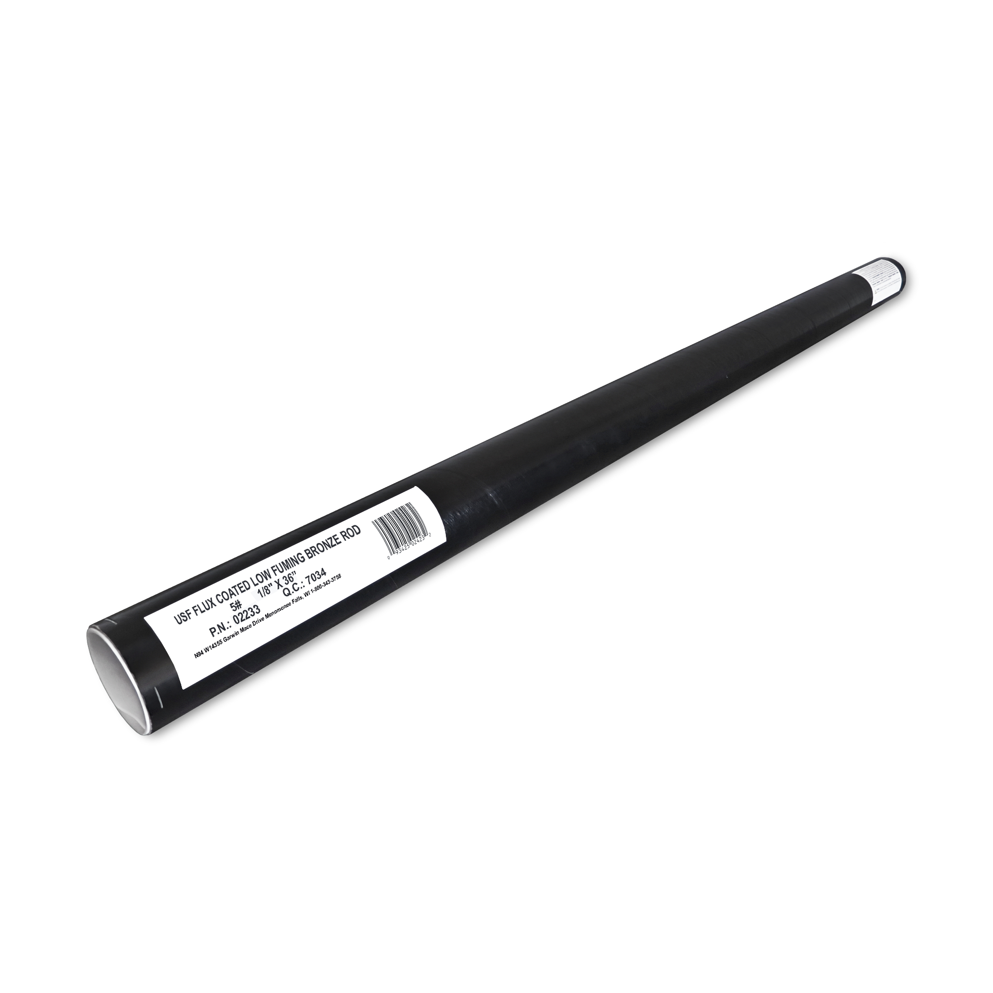 US Forge® 1/8" x 36" Bronze Flux Coated Brazing Rod - 5 lbs, Model# 2233